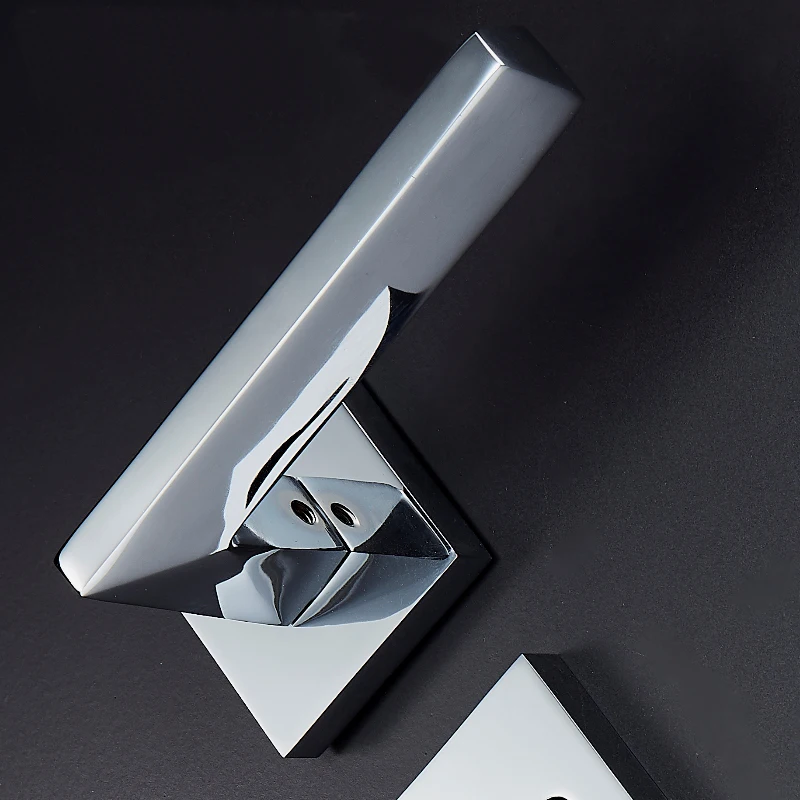  1Set Square Brass Door Lock Modernized Style Interior Door Bedroom Door Lock for 35-50mm Door with  - 33048067766