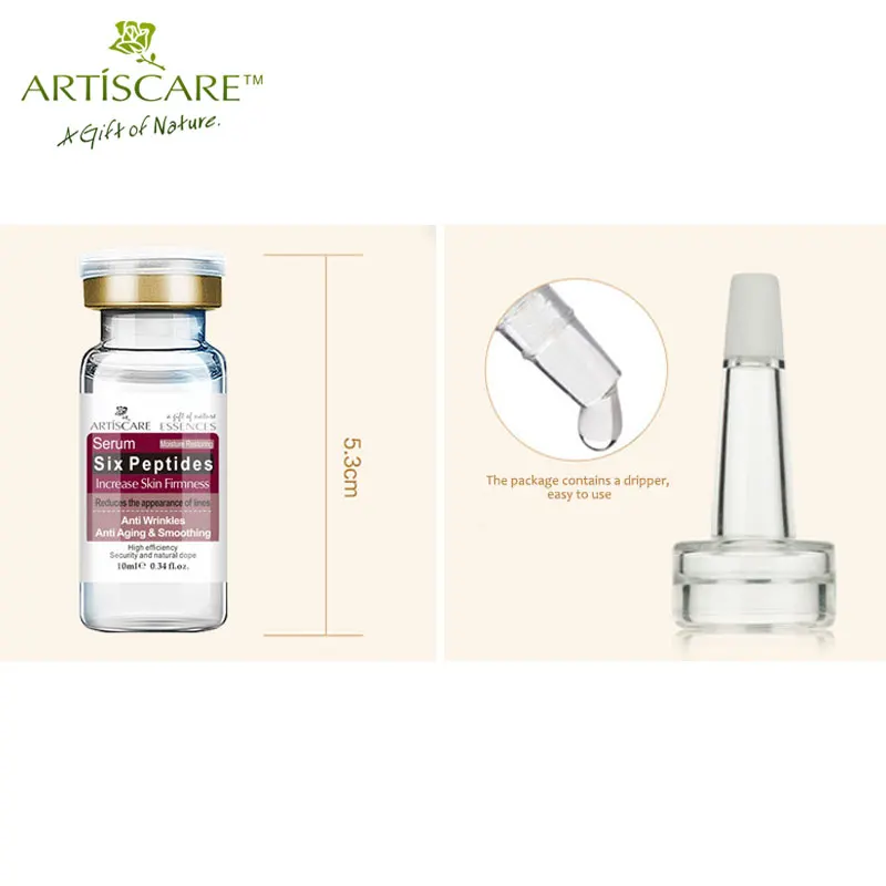 Антивозрастная увлажняющая отбеливающая сыворотка ARTISCARE с шестью пептидами