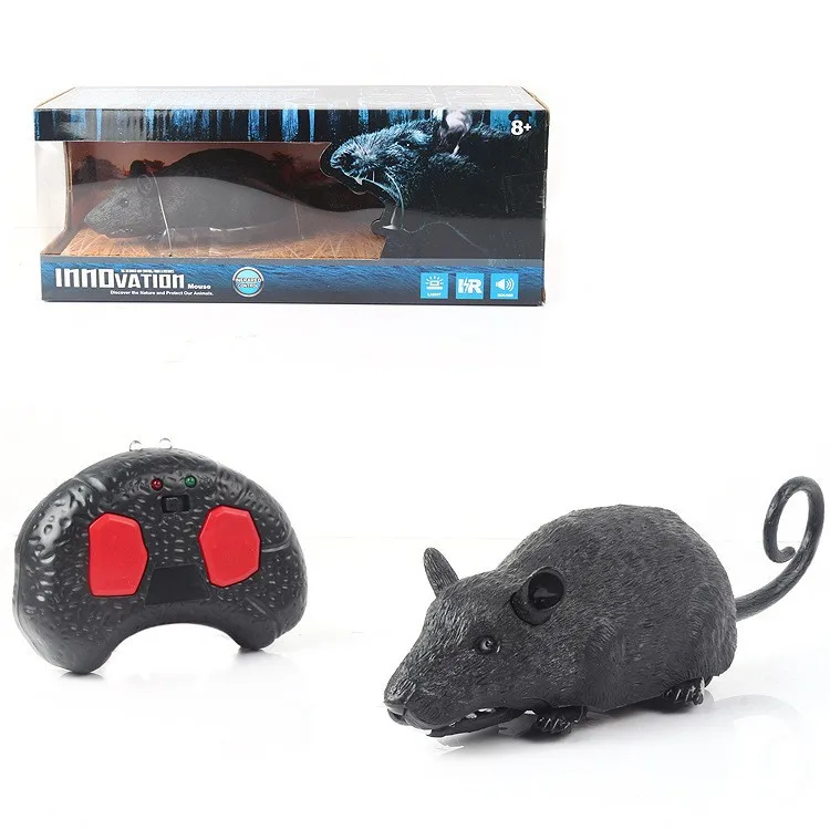 

[Temila] Electronic pet Remote Control RC simulation light flash Mouse toy model Tricky prank Scary robotic insect animal Toy