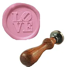 Винтаж любовь свадьба Приглашения пользовательские Воск уплотнительное штамп палисандр ручки комплект