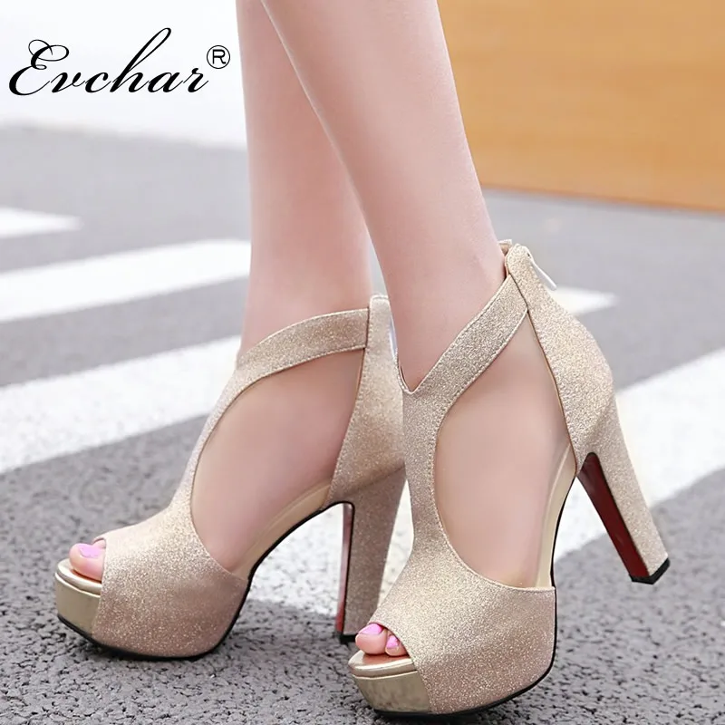 

Sexy Women Gladiator super High Heel Sandals peep Toe pumps Bling Glitter Platform Shoes Woman platform Casual Shoes size 32-43