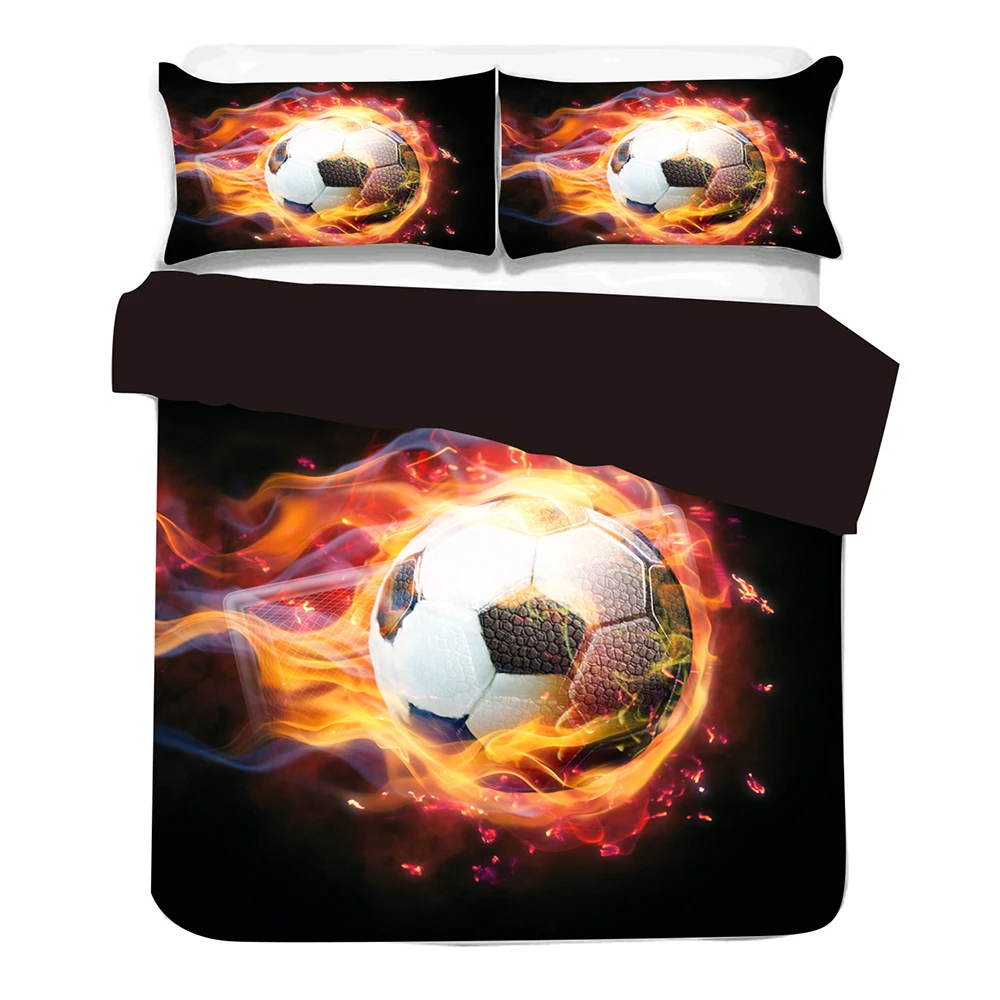 Lai Yin Sun New 3D Football Printed Duvet Cover Set 2/3pcs Double Queen King Bedclothes Bed Linen Bedding Sets Sports Boy Gife Lai Yin Sun New 3D Football Printed Duvet Cover Set 2/3pcs Double Queen King Bedclothes Bed Linen Bedding Sets Sports Boy Gife