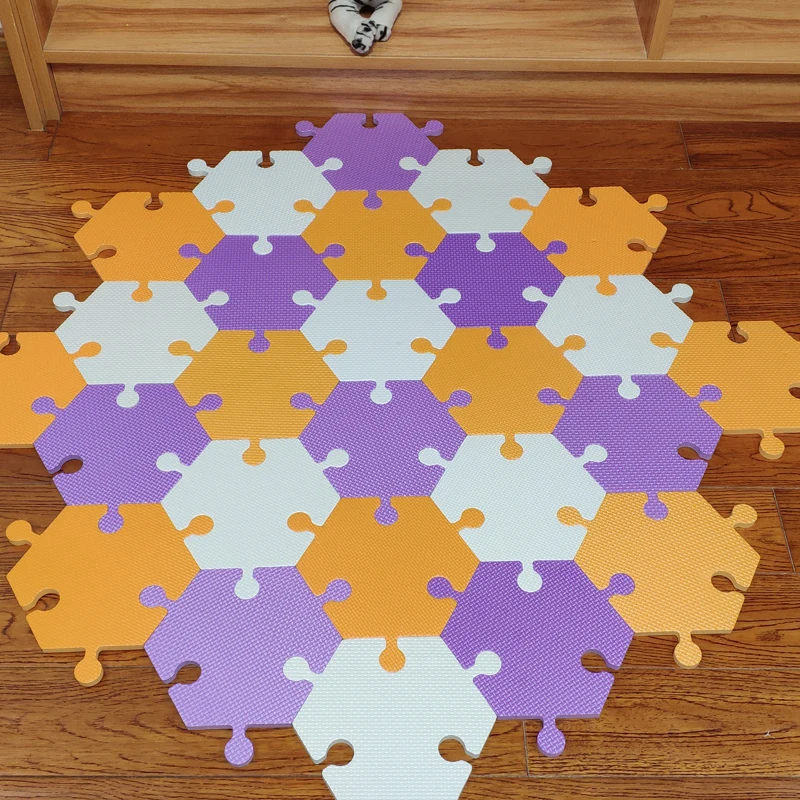 Meitoku Baby Eva Foam Puzzle Play Mat Polygon Interlocking Exercise Floor Carpet Tiles Rug For Kids 6pc In A Bag Mats Aliexpress Meitoku Baby Eva Foam Puzzle Play Mat