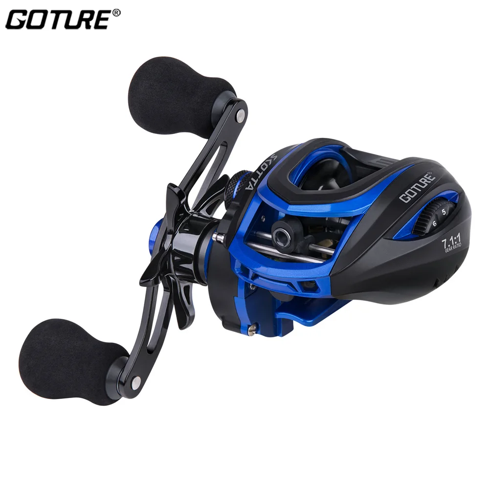 

Goture Scotta Baitcasting Reel 8KG Max Drag 7+1 BB 7.1:1 Magnetic and Dual Brake System High Speed Bait Casting Fishing Wheel