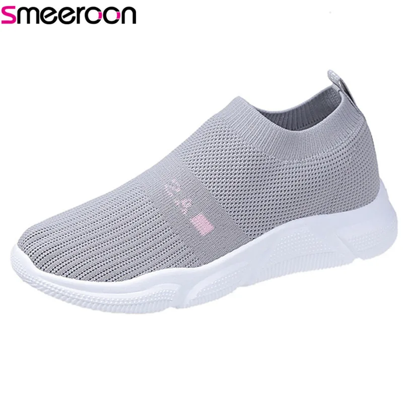 

smeeroon 2019 newest women sneakers spring summer single shoes female light breathable casual shoes woman flat sneakers shoes