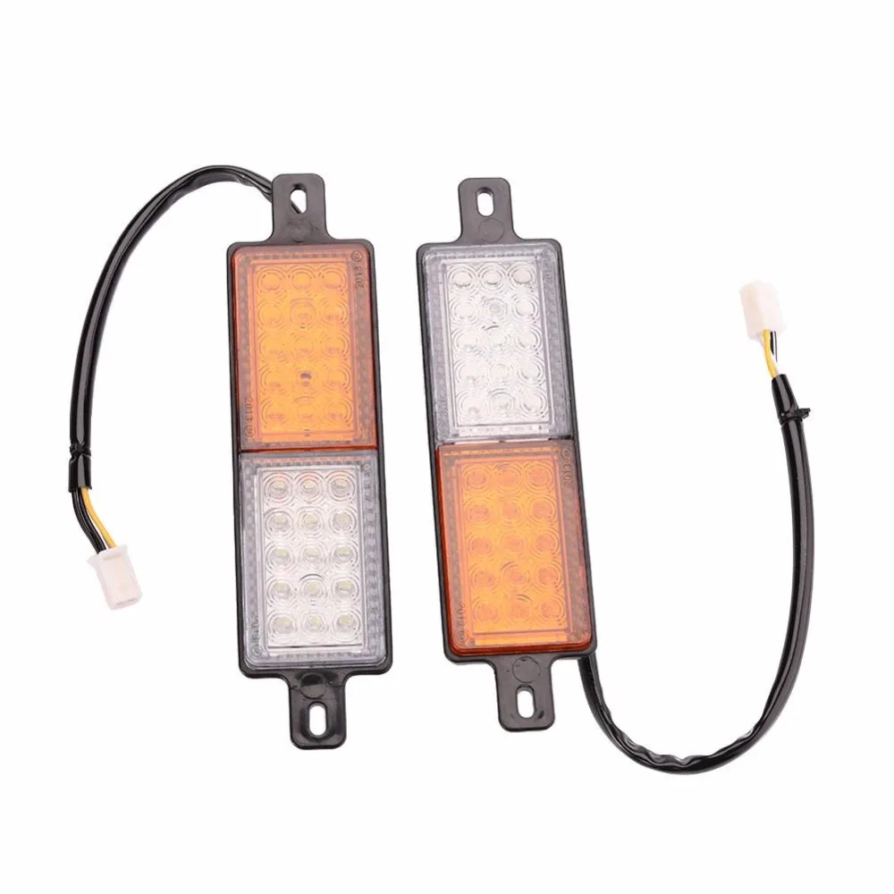 

2PCS Car Truck LED Strobe Flash Warning Emergency Front Bumper Grille Driving Light Bar Police Firefighter White Yellow 2017New