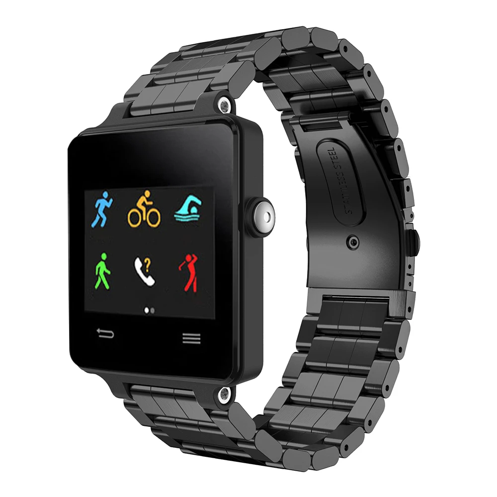 Ремешок для смарт часов BEHUA браслет из нержавеющей стали наручных Garmin Vivoactive