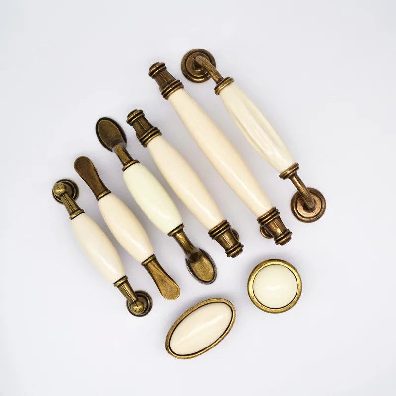 Antique Ceramic Handles for Furniture Drawer Knobs Kitchen Handles Cabinet Knobs and Handles Drawer Pulls Ceramic Knobs