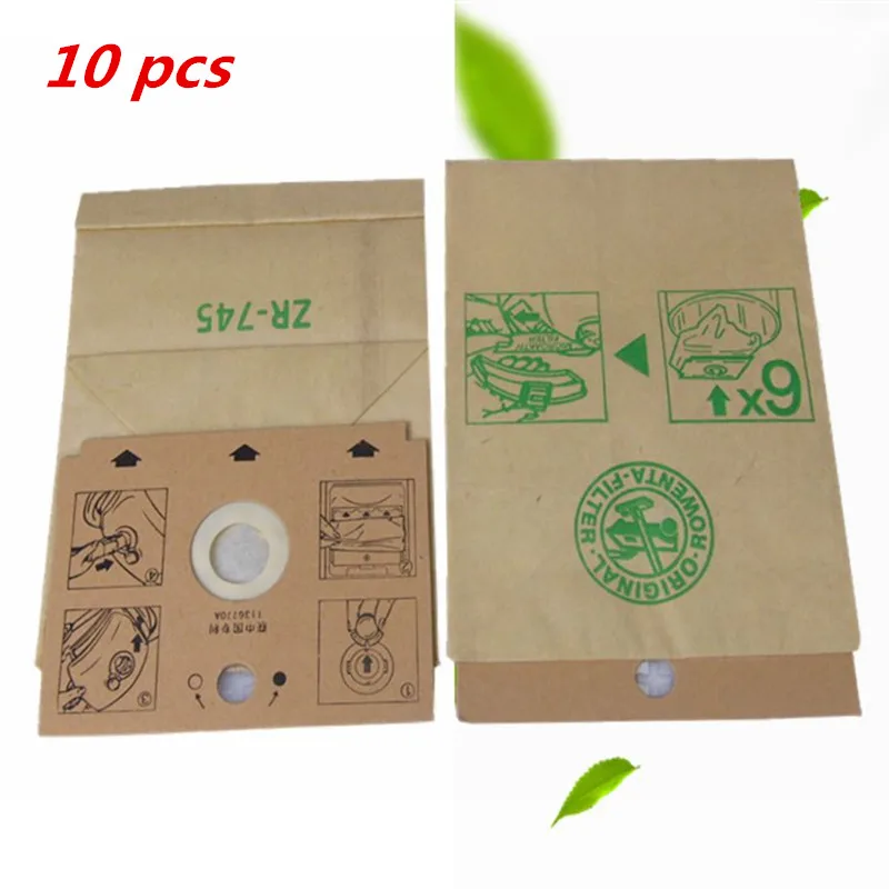 

10 pcs fit for Rowenta Vacuum Cleaner Paper Bag ZR745 RS068 RS007 RS005 RS035 RS063 Vacuum Cleaner Parts