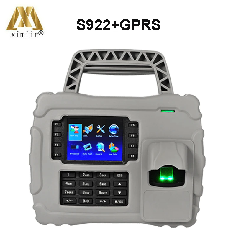 

S922 waterproof,dust proof,shock proof GPRS TCP/IP fingerprint time attendance optical sensor time recording with backup battery