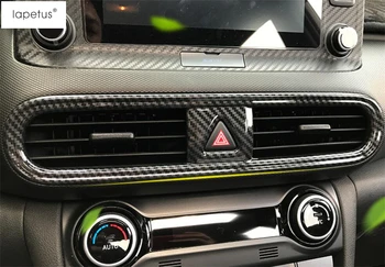 

Lapetus Accessories Fit For Hyundai Kona 2018 - 2020 Central AC Air Conditioning Outlet Vent Molding Cover Kit Trim / 2 Colors