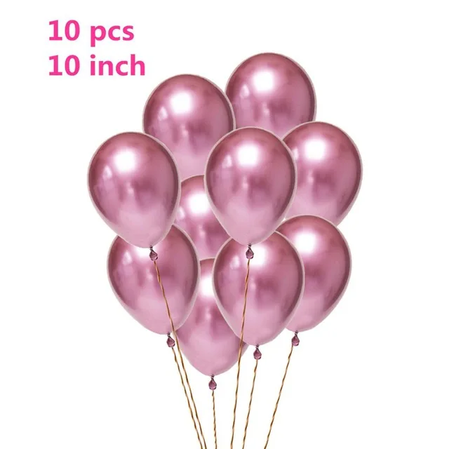 10-дневные воздушные шары 10-дюймовые латексные воздушные шары утолщенные воздушный шар партии мяч свадебные воздушные шары - Цвет: Розовый