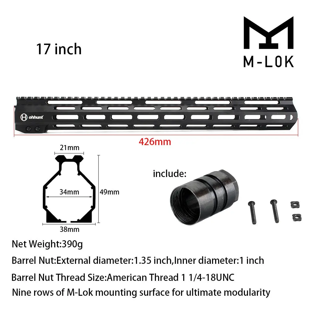7 &quot9&quot 10 &quot12&quot 13 5 &quot15&quot 17 &quotдюймов AR15 свободный поплавок M LOK Keymod Handguard для