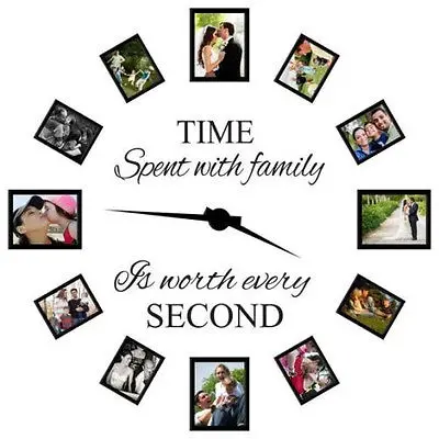 Quote TIME SPENT WITH FAMILY Removable Wall Decal Vinyl Sticker Home Decor Art | Дом и сад