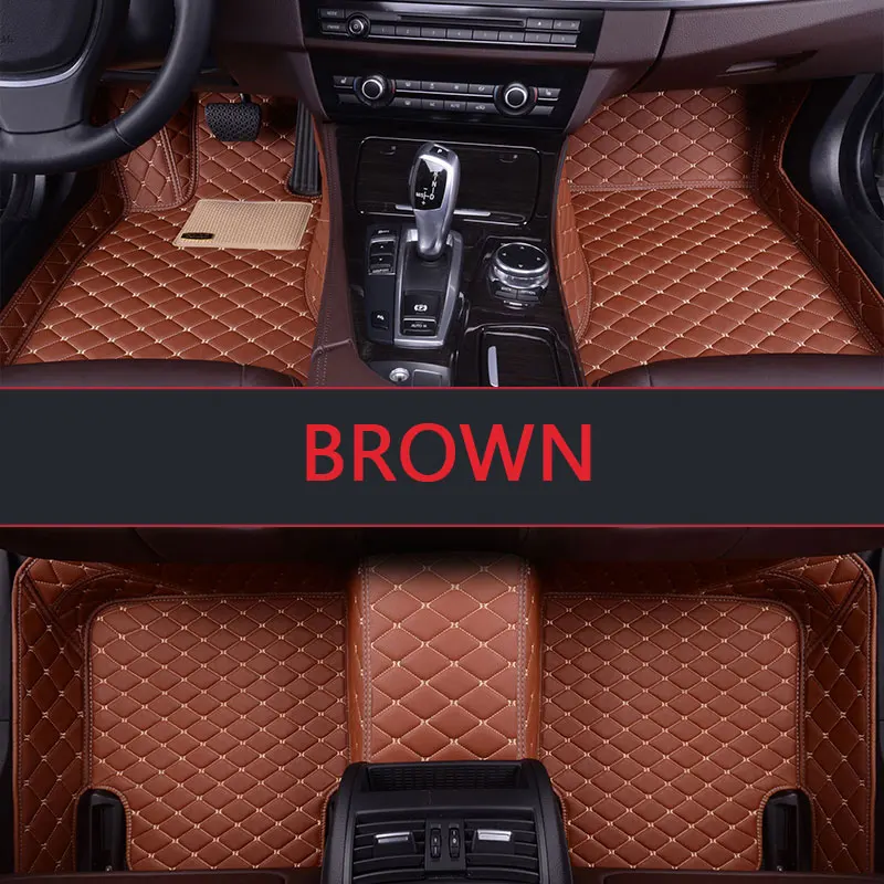

Car floor mats for Audi A1 A3 A4 A6 A7 A8 Q3 Q5 Q7 S3 S5 S6 S7 S8 TT TTS R8 3D car styling A single layer leather carpet floor