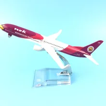 Frete grátis 16 cm 737 nokair voando aves metal liga modelo avião avião modelo de brinquedo avião presente aniversário