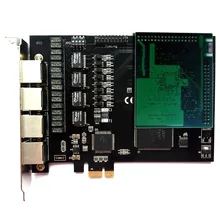 4 порта E1 карта TE420B(с Echo модуль эхо-компенсации VPMOCT128) Digium quad span цифровая телефонная карта te430 te435