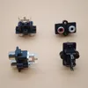 2pcs 2Pole RCA Female Audio Video Plug jack red white input Straight Pin AV Socket Connector ► Photo 1/6