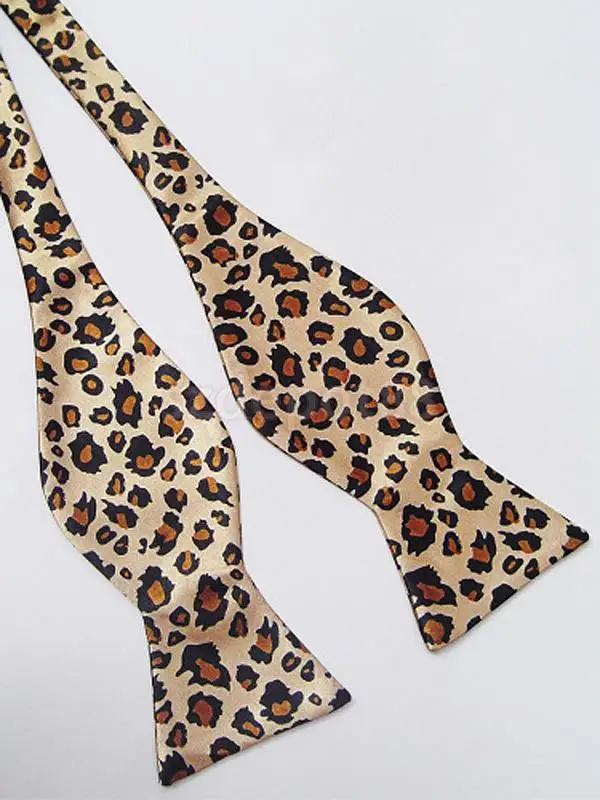 Classic Leopard Self Tie Bow Tie 28in Men's Ties & Handkerchiefs from