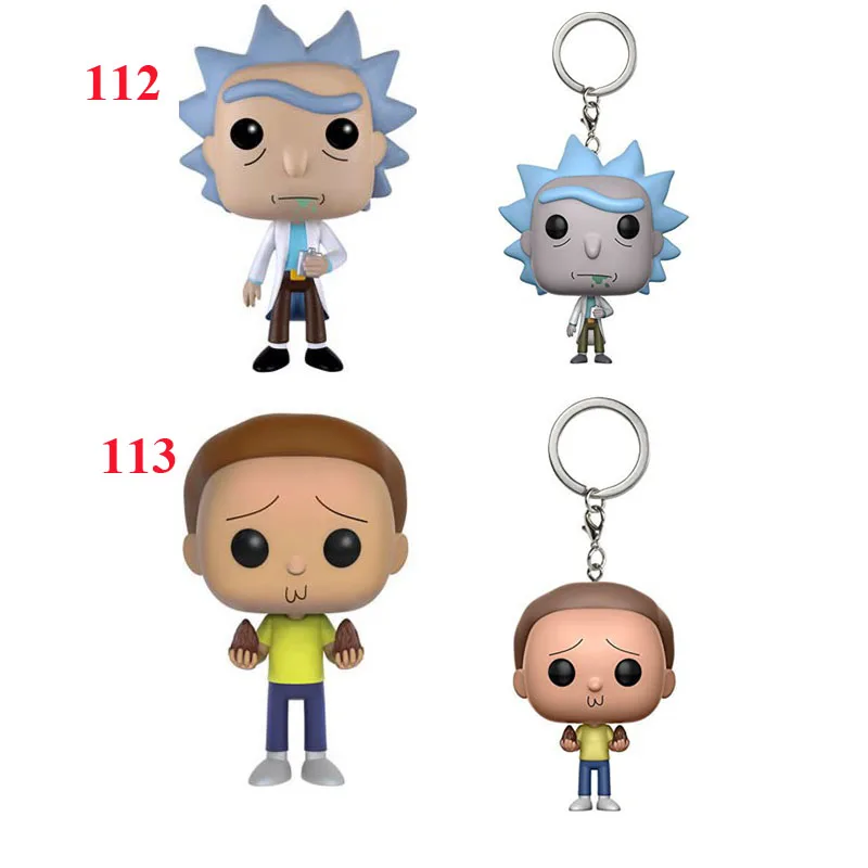 Rick and Morty 10CM action Figure PVC Model font b Toy b font Animation vinly figures