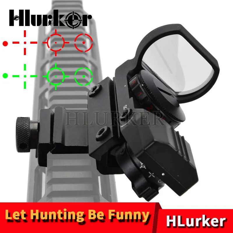 

Hunting Airsoft AR15 Caliber Air Gun Riflescope Optical Holographic Collimator Red Dot Rifle Scope Sight Sniper Optics Reddot