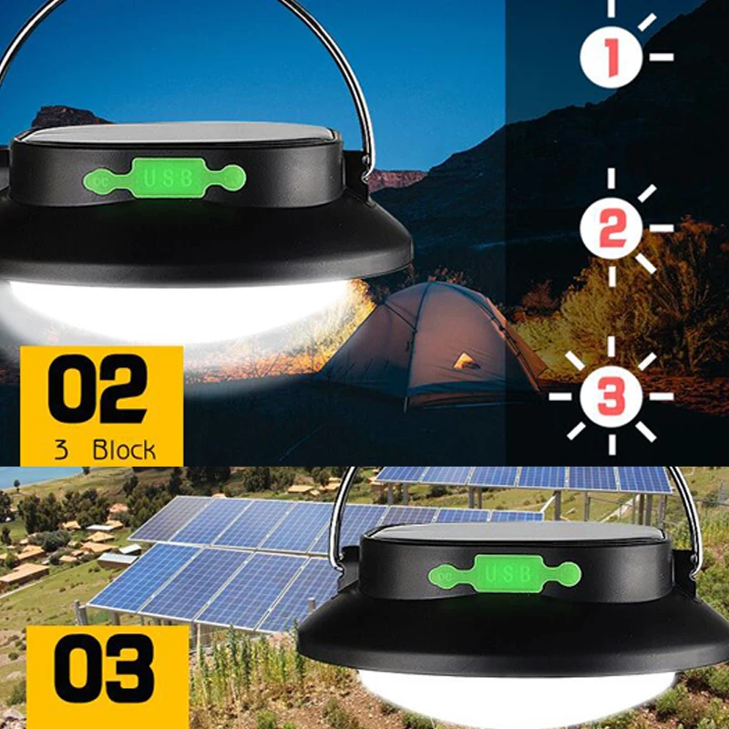Солнечная лампа для украшения сада туристический светильник на солнечных батарейках зарядная Палатка лампа Водонепроницаемая многофункциональная Зарядка мобильных телефонов