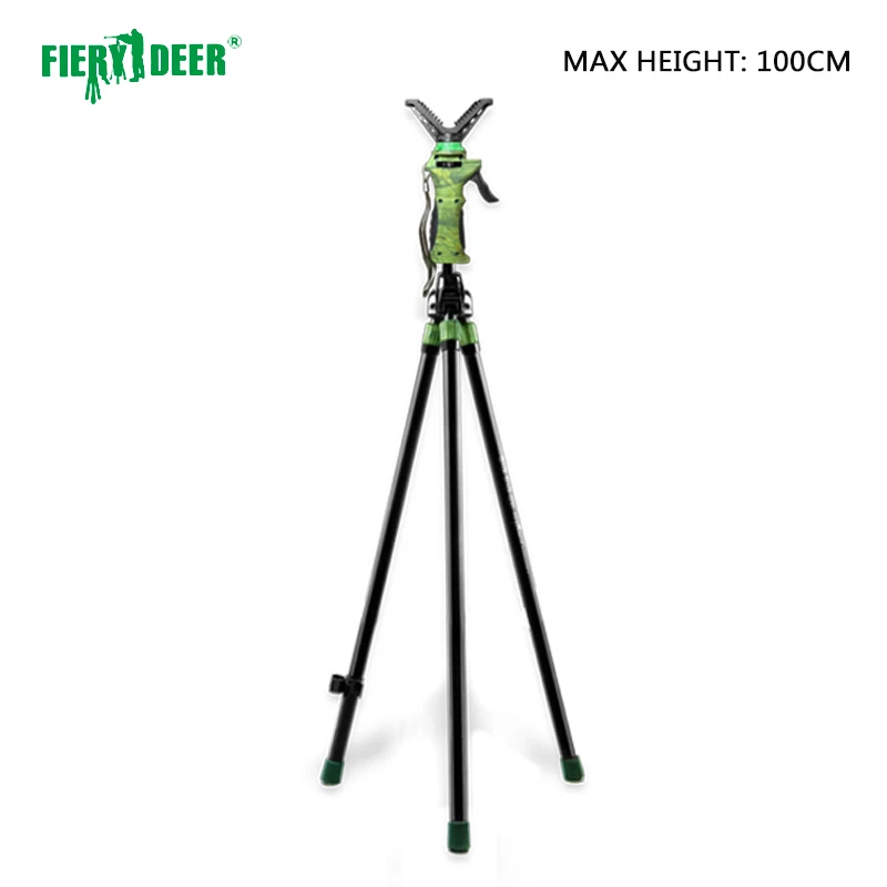 

FieryDeer DX-004-03 100CM tri[pod quick stick shooting stick Deer Hunting Tree Stand gunrest outdoor tools