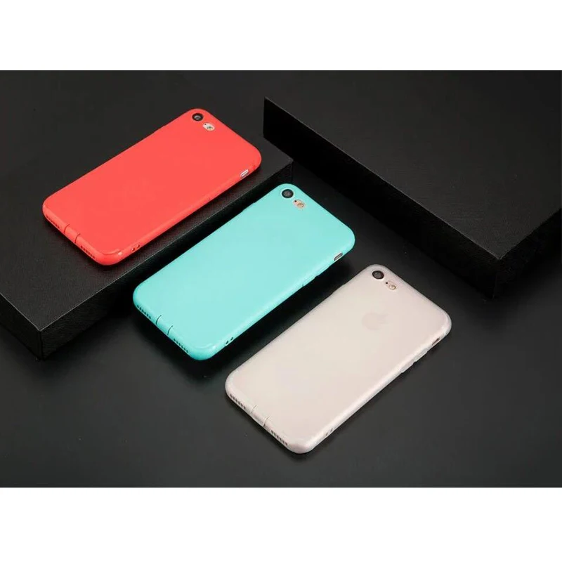 

Matte TPU Thin Soft Shell Comes With Dust Plug Lanyard Hole Mobile Phone Case for iPhone 6 7 8 X Plus UM