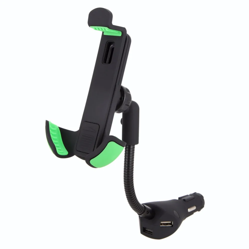 Car Phone Holder Stand with 3 USB Port Quick Car Charger