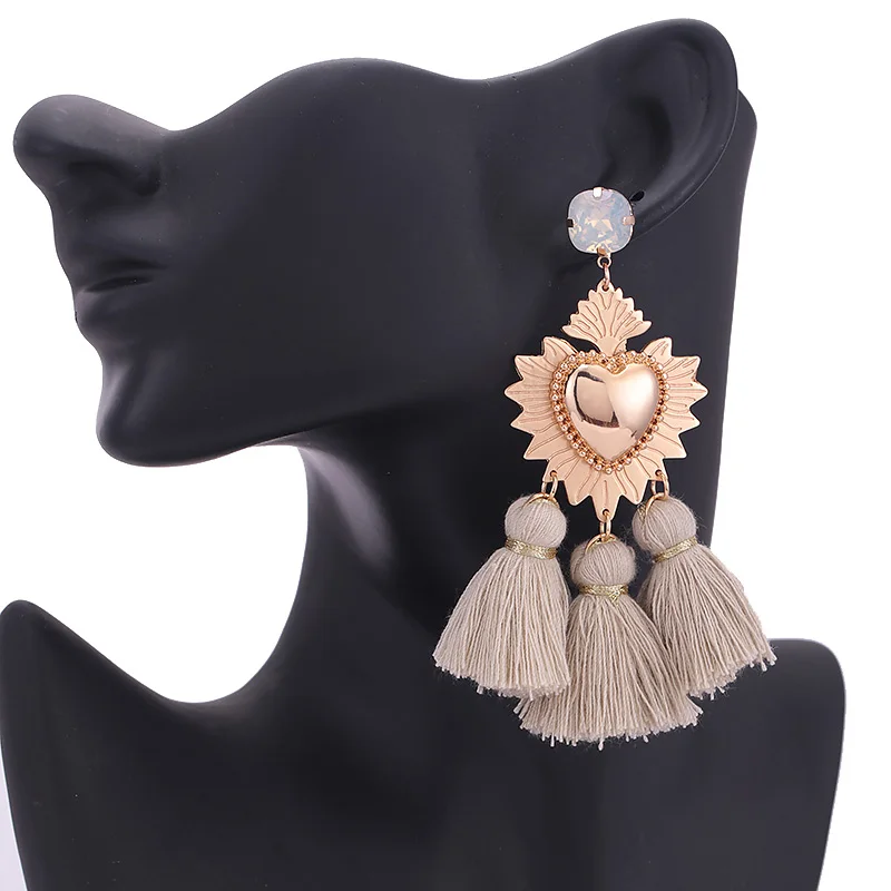 Sehuoran Tassel Earrings For Woman Brincos Are Big Earrings Long Pendients Boho Wedding Earrings Fashion Jewelry Oorbellen Gifts