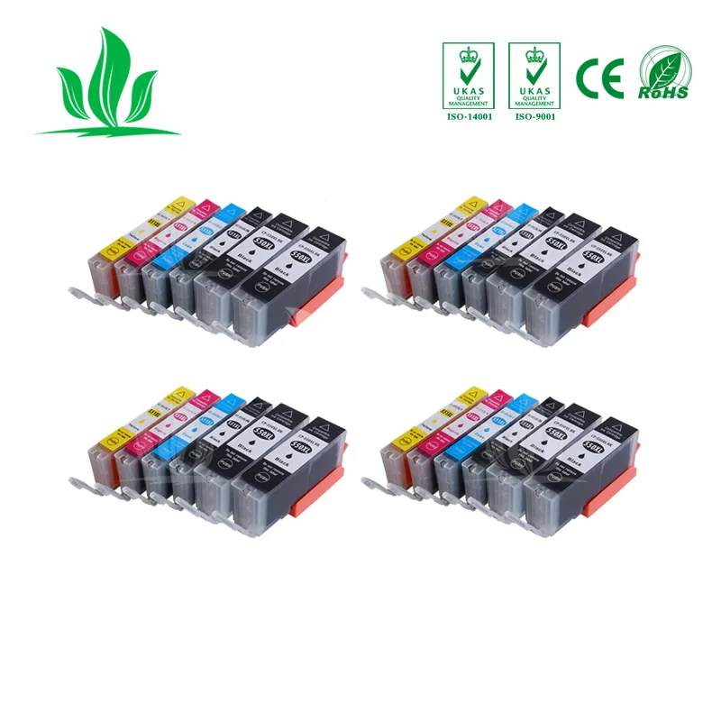 

24pcs 550XL Compatible Ink Cartridges for Canon PIXMA IP7250 IX6850 MG5450 MG5650 MX925