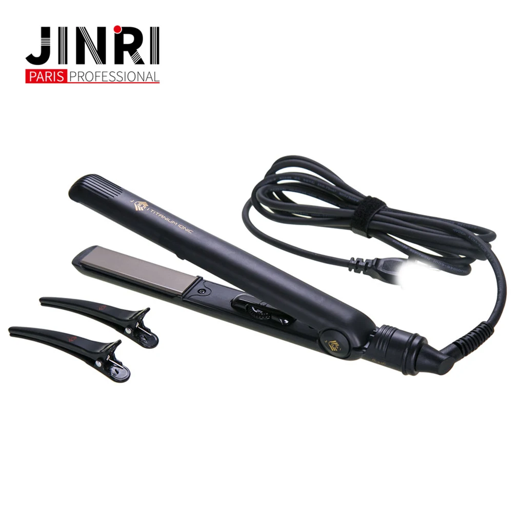 

2018 New Professional Salon Flat Iron Ionic 1-Inch Plate Hair Straightener Splint Curler with LED indicator 100-240V