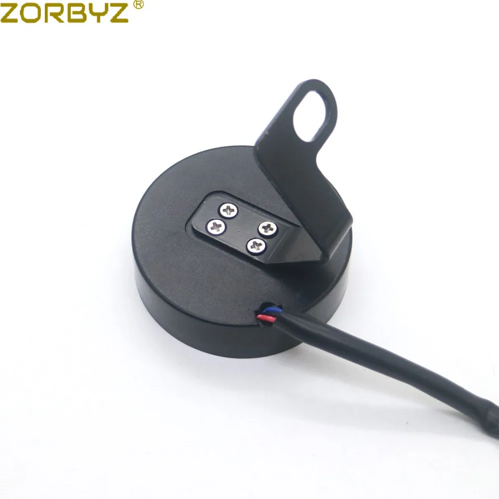 ZORBYZ Универсальный 3 в 1 черный мотоцикл светодиодный цифровой вольтметр часы
