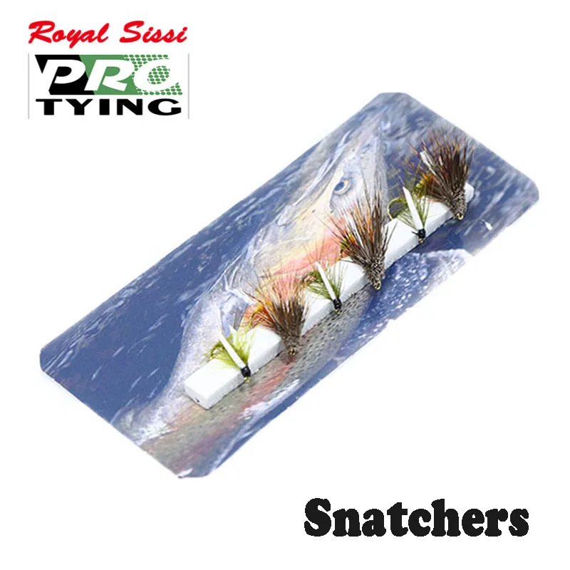 

6pcs surface water fly fishing flies 2styles assorted 14#olive hares snatcher&12#fiery muddled deer hair fly trout fishing lures