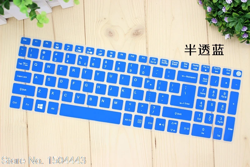Силиконовый защитный чехол для клавиатуры acer Aspire E15 E5-575 E5-576G E5-573G ES15 ES1-572/Aspire E 17 E5-772G 15,6 дюймов - Цвет: blue