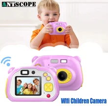 Antscope Мини Wifi детская камера 1080P HD 2 дюймов ЖК-экран мультфильм портативная камера детские игрушки подарок на день рождения для детей 19