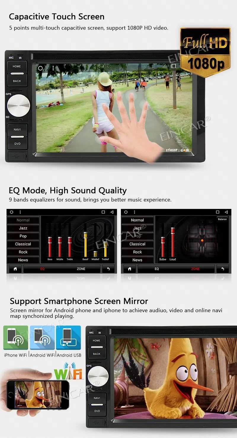 Flash Deal Android 7.1 Universal Car Audio Stereo GPS Nvaigation Double 2 Din Video Car DVD Player with Wifi Bluetooth Free Rearview Camera 3