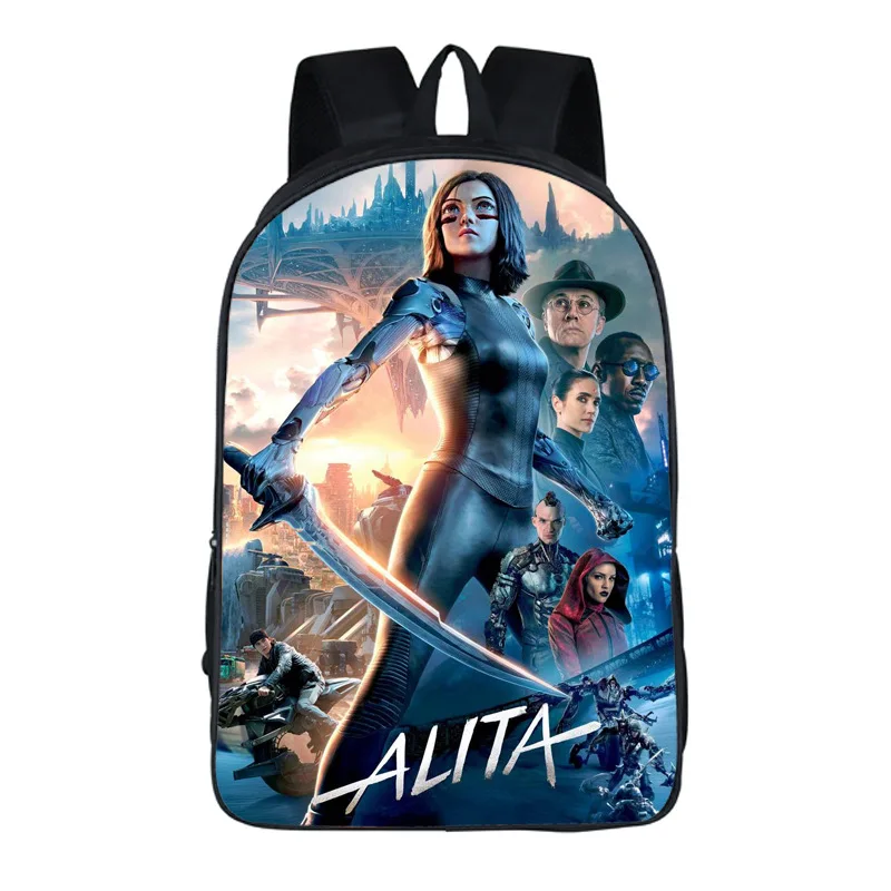 Рюкзак Moive Alita с принтом боевого ангела рюкзак для подростков школьные