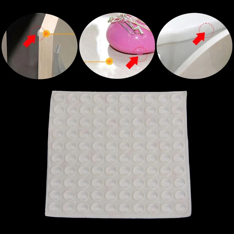 

Semi-Circle Kitchen Cabinet Door Buffer Pads Bumper Stops 8x2.5mm Self Adhesive
