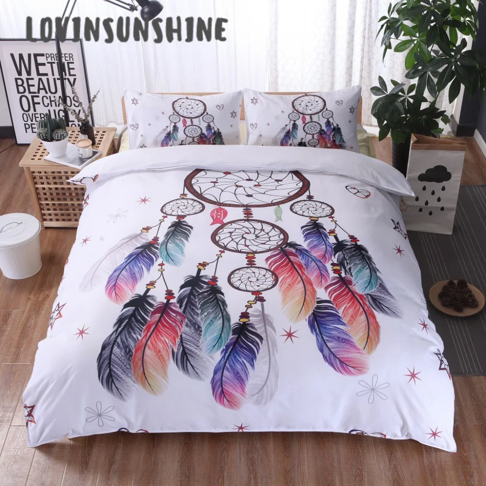 

LOVINSUNSHINE Comforter Bedding Sets Duvet Cover King Size 3d Wind Chimes Print Bedding Queen Size AB#110