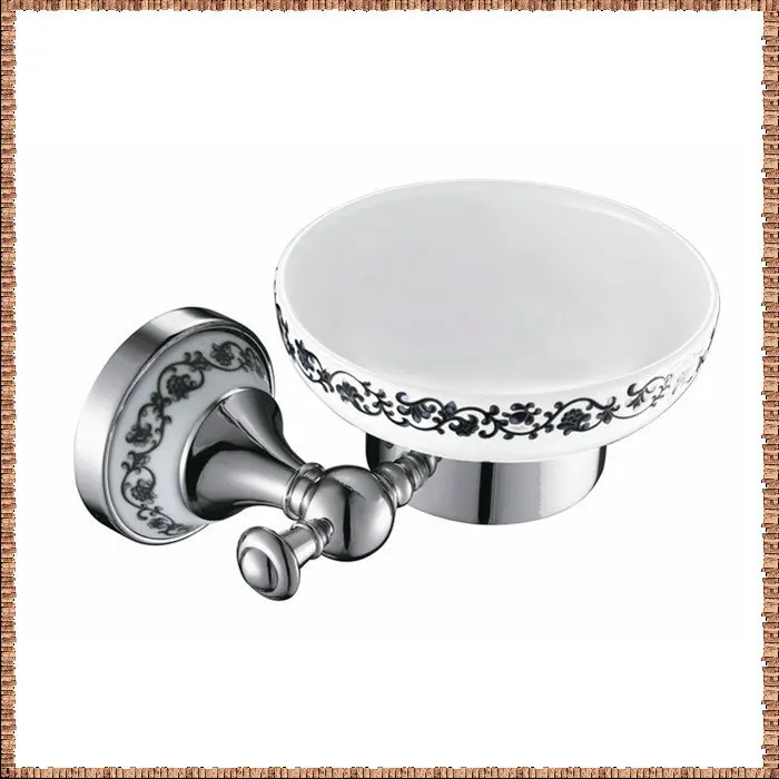 Free Shipping ceramic Soap Dish Holder Solid Brass Construction Chrome Finished Bathroom Products DB003K-1 bathroom sink tap tor |