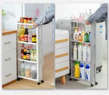 Special Price The Goods For Kitchen Storage Rack Fridge Side Shelf Plastic Bathroom Shelf Wheels Space Saving Bathroom Shelf Wheels 2/3/4 LAY Special Price The Goods For Kitchen Storage Rack Fridge Side Shelf Plastic Bathroom Shelf Wheels Space Saving Bathroom Shelf Wheels 2/3/4 LAY
