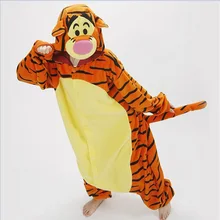 Lovely Tiger Onesie Costume Cosplay Winter Pyjamas Tigger Pajamas Sleepsuit Sleepwear