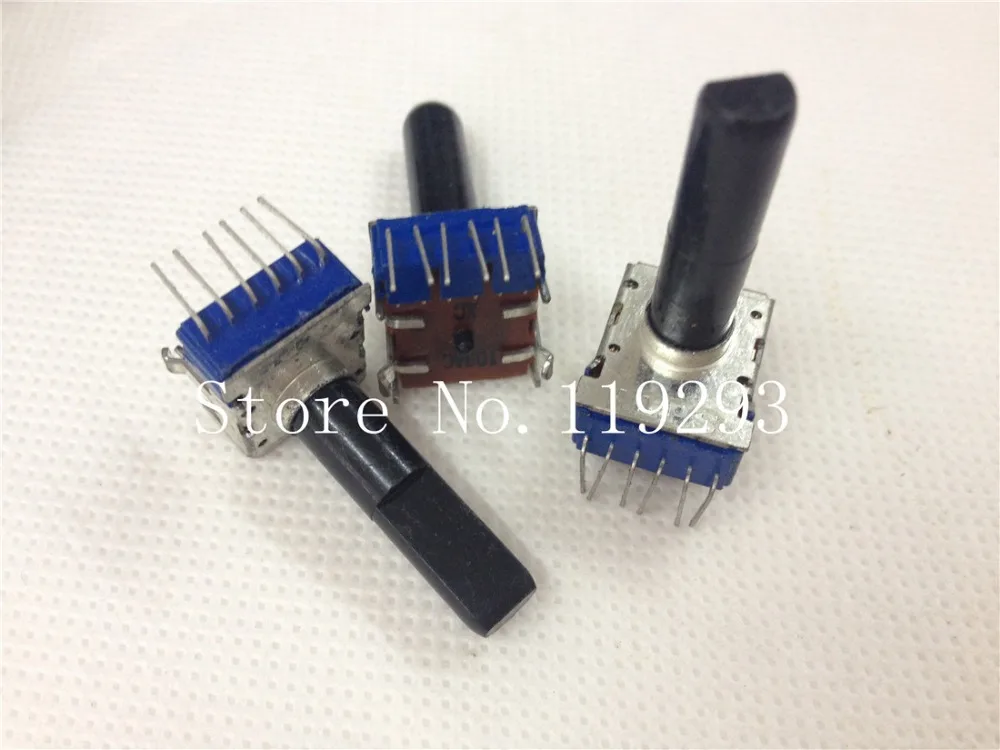 

[BEALL]Japanese ALPS RK12 Type Potentiometer with midpoint axis length 23MM A10K audio amplifier volume potentiometer--10pcs/lot