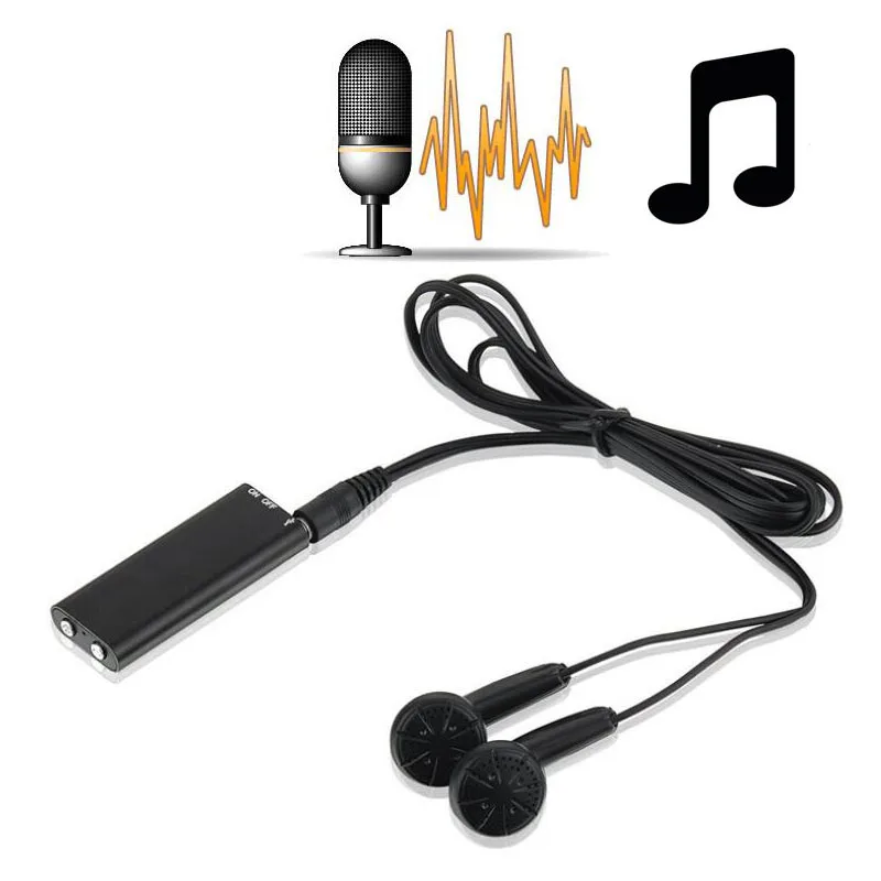 

Mini Professional Digital Voice Recorder 8G Dictaphone with Earphone Small Audio Sound Record Recording With MP3 Player
