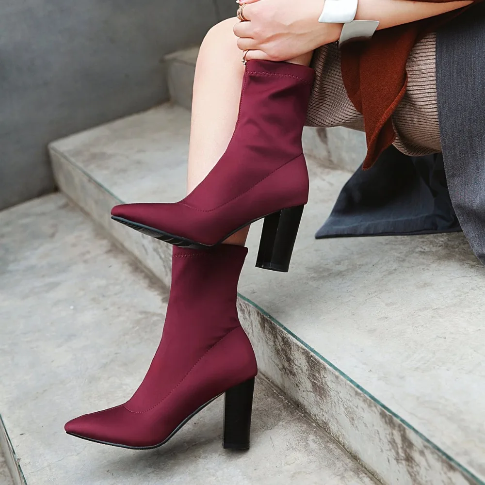 women's high heel tall boots