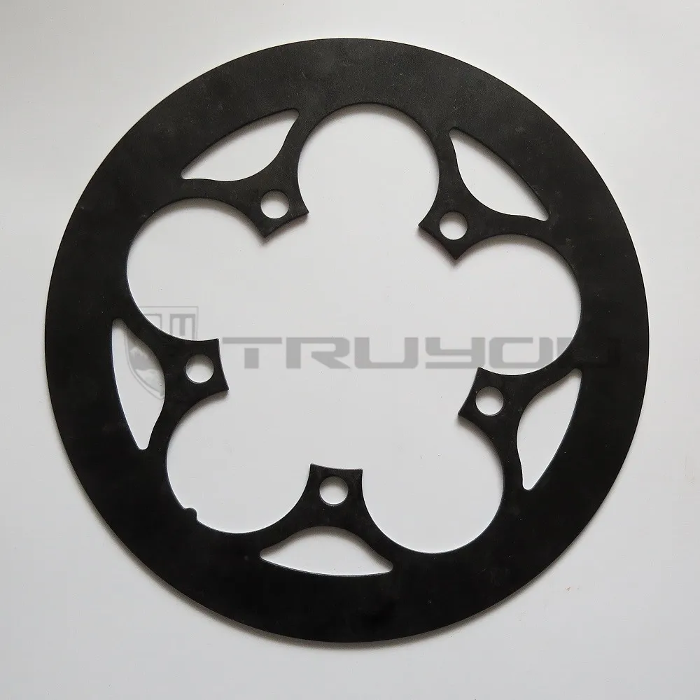 Harilla Mountain Bike Folding Bikes Chainring Guard 130 BCD Aluminum Alloy Chain Ring Protector Cover for 45~58T Chainring Sprockets