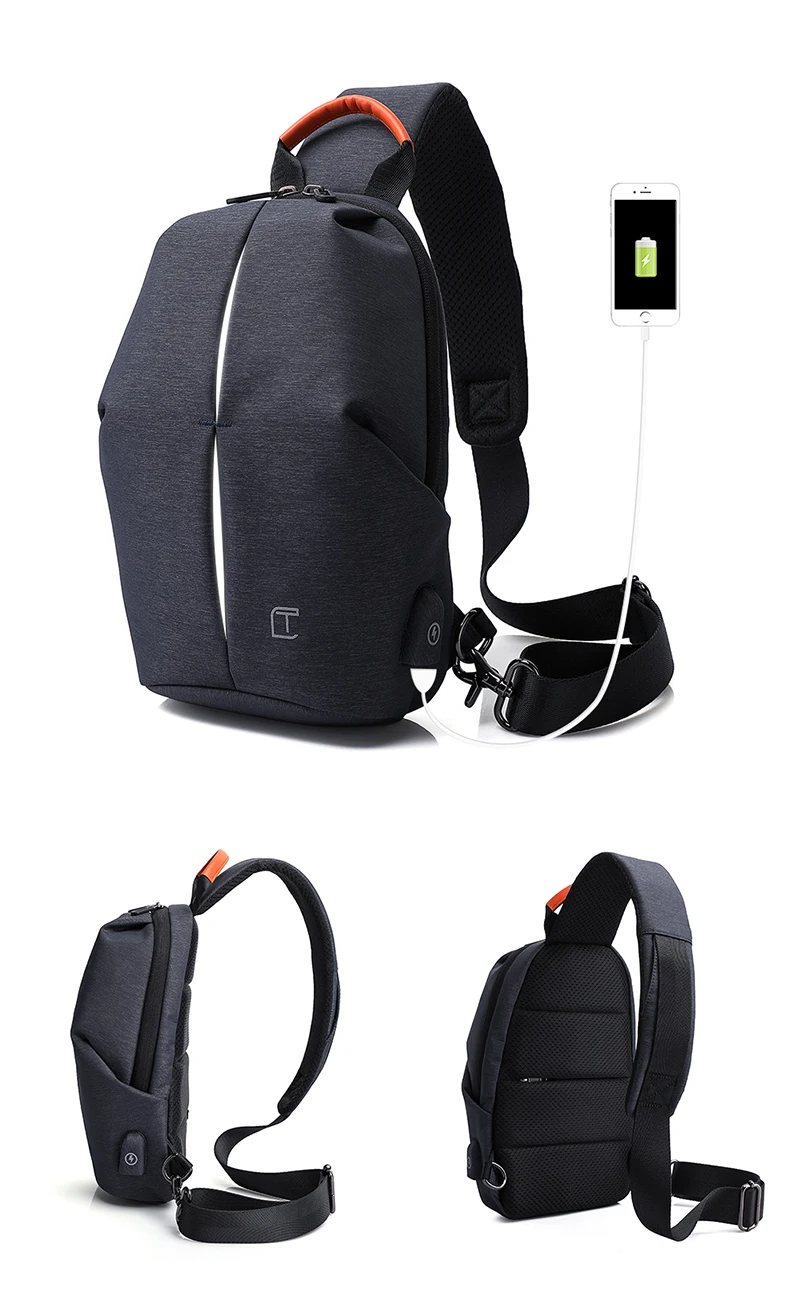 Бренд Tangcool, корейский дизайн, мужские модные водонепроницаемые сумки-мессенджеры, нагрудная сумка на плечо для Ipad со светоотражающим ремешком