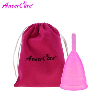 

Aneer cup medical grade silicone menstrual cup period cup aneercare for lady for cup we randomly send