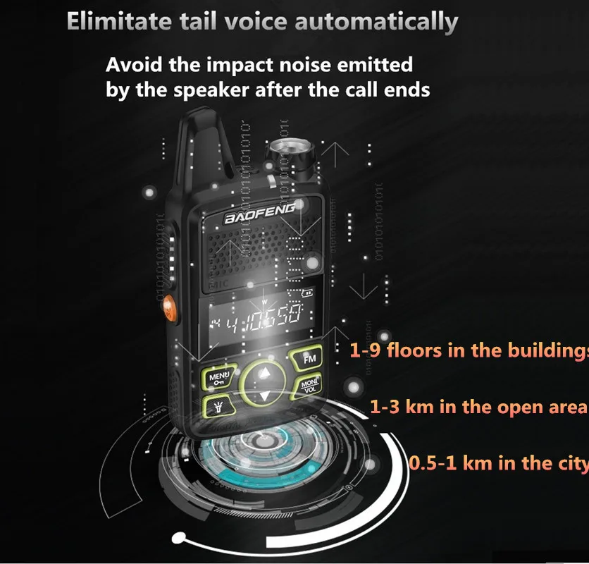 2 шт. BAOFENG BF-T1 мини UHF Walkie Talkie дети Ham CB радио BAOFENG T1 USB зарядное устройство bf t1 КВ трансивер любительский двухстороннее радио